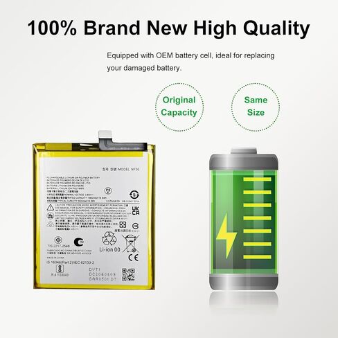 New NP44 Battery Replacement for Moto Edge 2023 / Edge+ 2022 / Edge 40 /Edge 30 Fusion/Edge S30 Pro, with Instruction Manual & Repair Toolkit in Saudi Arabia