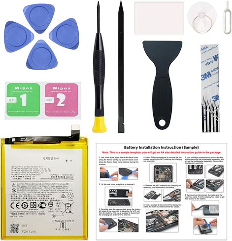 New NP44 Battery Replacement for Moto Edge 2023 / Edge+ 2022 / Edge 40 /Edge 30 Fusion/Edge S30 Pro, with Instruction Manual & Repair Toolkit in Saudi Arabia