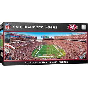 أحجية الصور المقطوعة الرياضية 1000 قطعة من Masterpieces - منطقة نهاية NFL وعرض مركزي بانورامي - 13 بوصة × 39 بوصة in Saudi Arabia