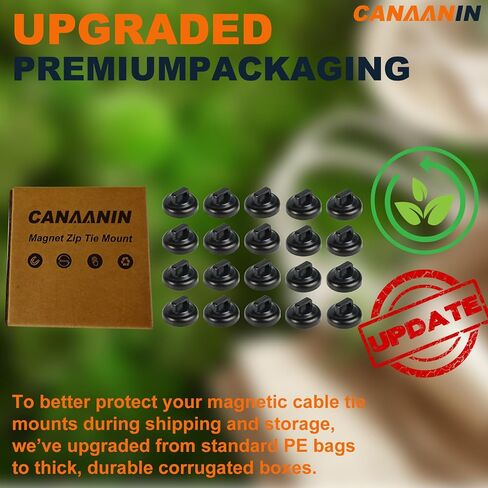 Magnet Zip Tie Mount Magnetic Zip Ties Mount Clips Base Holder Strong Multipurpose Wire Cable Holder Mount Wire Clips Management for Home Office Marine Electrical Wiring (Black, 12 Piece) in Saudi Arabia