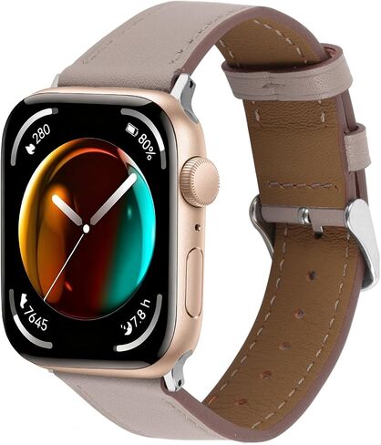 أشرطة جلدية أصلية مقاومة للارتداء متوافقة مع فرقة Apple Watch 38mm 41mm 40mm 42mm 44mm 45mm 46mm 49mm ، فرقة ساعة جلدية ناعمة مقاومة للعرق لـ Ultra 2/1 Se Serie 10 9 8 7 6 5 4 3 2 1 in Saudi Arabia