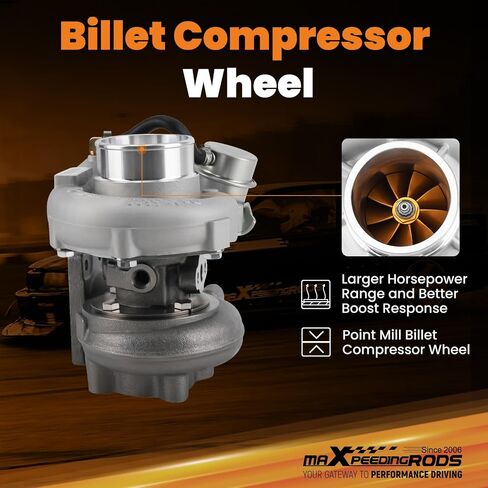 MaxPeedingRods GT28 GT2871 Turbo Charger مع حشوات للمحرك 1.5L-2.0L ، لنيسان 240SX 1989-1998 ، سلسلة VL الأساسية in Kuwait