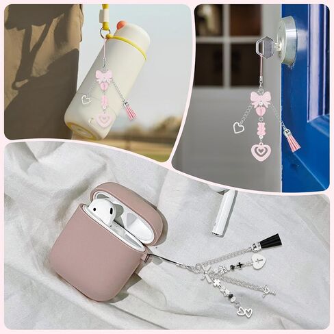 Oubaka Wrist Strap for Phone Case, 4PCS Cell Phone Lanyard with 4PCS Phone Tether Tab Handmade Macrame Keychain Phone Case Wrist Lanyard for Women Men(4 Colors) in Saudi Arabia