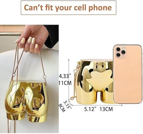 Design Evening Clutch Handbags Mini Silver Acrylic Purse for Women Novelty Funny Silver Crossbody Unique Shoulder Bag in Kuwait