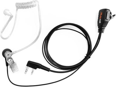 5 Pack Walkie Talkie Microphone Speaker Microphone Shoulder Mic Police Radio Earpiece Compatible with Retevis BAOFENG Kenwood Samcom Pxton Radio in Kuwait