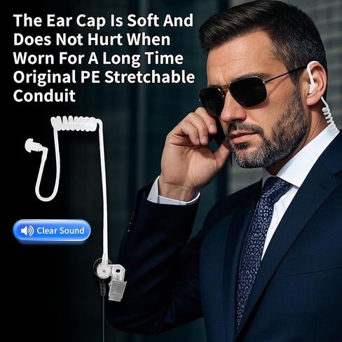 5 Pack Walkie Talkie Microphone Speaker Microphone Shoulder Mic Police Radio Earpiece Compatible with Retevis BAOFENG Kenwood Samcom Pxton Radio in Kuwait