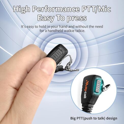 5 Pack Walkie Talkie Microphone Speaker Microphone Shoulder Mic Police Radio Earpiece Compatible with Retevis BAOFENG Kenwood Samcom Pxton Radio in Kuwait