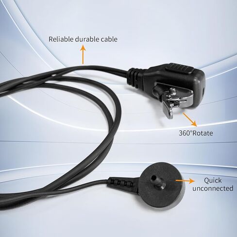 5 Pack Walkie Talkie Microphone Speaker Microphone Shoulder Mic Police Radio Earpiece Compatible with Retevis BAOFENG Kenwood Samcom Pxton Radio in Kuwait