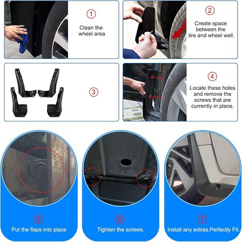 Bdfhyk الطين اللوحات الطينية حراس رشاشات الطين الطين متوافق مع Nissan Frontier 2005-2022 4pcs الجانب الأمامي والخلفي in Kuwait