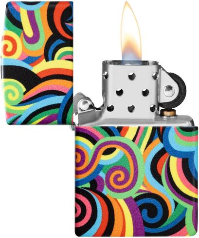 Zippo Gothic Window Design Armor® Black Ice® Pocket Lighter in Saudi Arabia