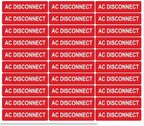 30 قطعة ملصق تحذير من الخطأ الأرضي - "خطر الصدمة الكهربائية_ إذا تمت الإشارة إلى خطأ أرضي، فقد تكون الموصلات المؤرضة عادة غير مؤرضة ومفعمة بالحيوية" - 4 بوصة × 3 بوصة in Kuwait