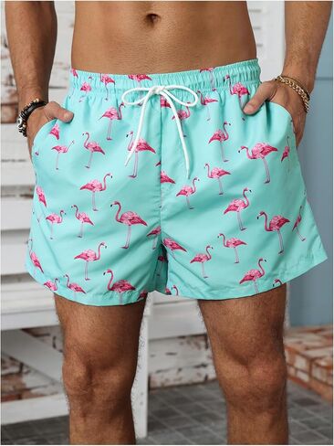 SHENHE Men's Swim Trunks with Compression Liner Swimming Bathing Suit Beach Shorts with Pockets in Saudi Arabia