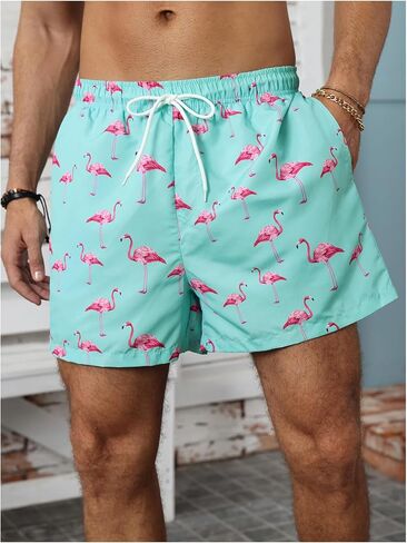 SHENHE Men's Swim Trunks with Compression Liner Swimming Bathing Suit Beach Shorts with Pockets in Saudi Arabia