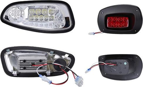 10L0L Golf Cart Light Kit for EZGO Freedom TXT / T48 Gas & Electric 2014-up, Headlight Taillight with Turn Signal Switch Horn Button, Blinker & Brake Light Switch (Must work on 12V) in Saudi Arabia