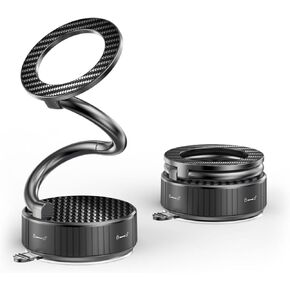 تركيب هاتف السيارة المغناطيسي الفراغي لـ Magsafe ، 360 درجة من التصميم المعدني القابل للتعديل والتصميم المزدوج ، حامل هاتف فراغ خالي من اليدين للسيارة ، حامل الهاتف المغناطيسي الشفط لجميع الهواتف الذكية in Kuwait