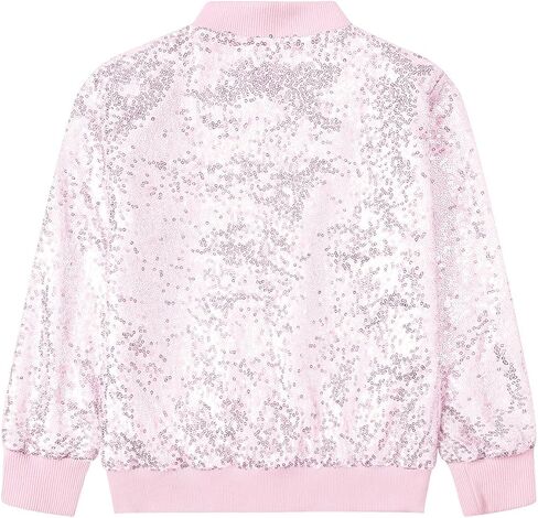 سترة البيسبول الفتاة الفتاة Cromonccent غير رسمية طويلة الأكمام الطويلة السوستة السترات القاذفة ، 2-8 سنوات in Kuwait