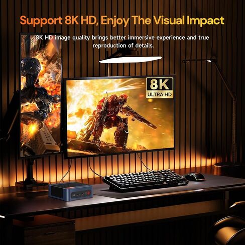 Mini PC Desk Computer مع Intel Celeron N4020 Processor Intel UHD Graphics 600 يسلم 4K هش تجربة مرئية 4 جيجابايت RAM 128GB EMMC قبل تثبيت Windows 10 HDMI VGA منفذ in Kuwait