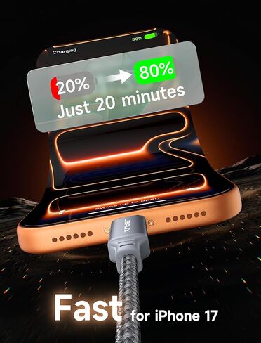 USB C to USB C Cable 60W [5-Pack, 3.3FT], Type C Fast Charging Cable Compatible with iPhone 16/16 Plus/16 Pro/16 Pro Max, iPhone 15 Series, Galaxy S25/S24/S23/S22, MacBook, iPad, Pixel, and More-Grey in Kuwait