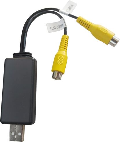 Ainavi Video Out Adapter - USB to RCA Adapter - USB إلى CVBs Cable فقط متوافق مع شاشة مسند Stereo للسيارة العلامة التجارية (USB2RCA) in Kuwait