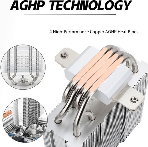 Assassin X 120R SE Plus CPU Cooler, 4×6mm Heat Pipes, 1550RPM Speed 120mm PWM Quiet Fan CPU Cooler with S-FDB Bearing, for AMD AM4 AM5/Intel 1700/1150/1151/1200,Computer CPU Cooler in Kuwait