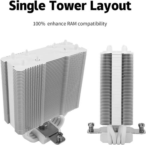 Assassin X 120R SE Plus CPU Cooler, 4×6mm Heat Pipes, 1550RPM Speed 120mm PWM Quiet Fan CPU Cooler with S-FDB Bearing, for AMD AM4 AM5/Intel 1700/1150/1151/1200,Computer CPU Cooler in Kuwait