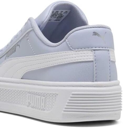 حذاء رياضي نسائي من PUMA Smash Platform V3، لون أبيض دافئ - Caramel Latte Gold، 10 in Kuwait