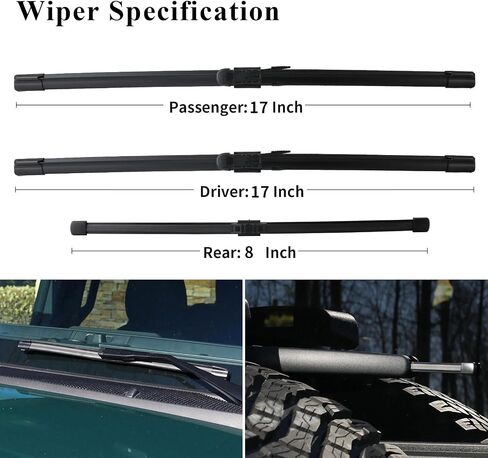 Windshield Wipers Replacement for 2021 2022 2023 2024 Ford Bronco Sport, Wiper Blades for My Car, Include Front 22 Inch, 21 Inch and Rear Wiper Blade 9 Inch in Saudi Arabia