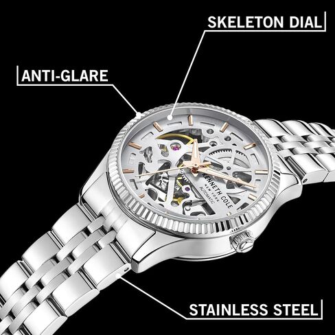 Kenneth Cole New York Ladies Automatic Watch - Luxury, Stainless Steel, Water-Resistant, Sleek Design in Saudi Arabia