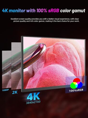 18.5 '' شاشة محمولة عالية الدقة مع Cover Smart و HDR ، USB -C و HDMI Connectivity - مثالية للكمبيوتر المحمول ، الكمبيوتر ، الهاتف ، Mac ، الألعاب ، والسفر in Kuwait