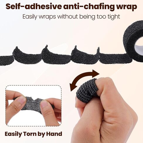 4 Pack Self Adhesive Bandage Wrap, Elastic Bandage Tape for Broken Toes Fingers Protector, Wrist Ankle Sprains Swelling in Kuwait