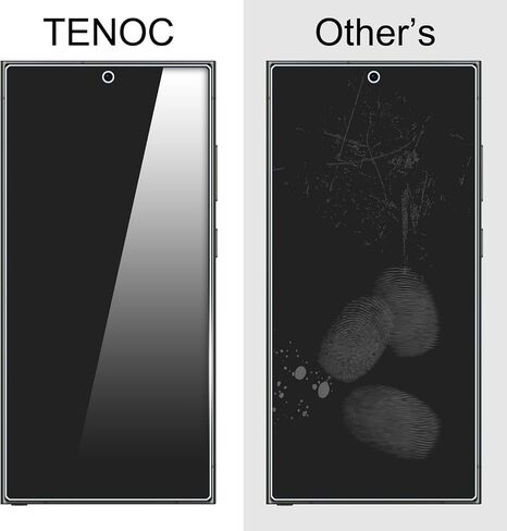 TENOC Screen Protector for Samsung Galaxy S22 & S23, 2-Pack Clear 9H Tempered Glass Film Cover Sensor Protection Case Friendly for 6.1 inch in Saudi Arabia