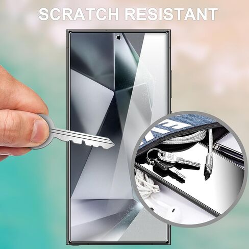 TENOC Screen Protector for Samsung Galaxy S22 & S23, 2-Pack Clear 9H Tempered Glass Film Cover Sensor Protection Case Friendly for 6.1 inch in Saudi Arabia