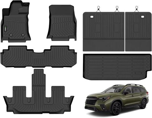 ANBINGO®-Floor Mats & Cargo Mat for Buick Envision 2021-2025, TPE All Weather Protection Custom Fit 1st & 2nd Row Rubber Floor Liners for Envision Automotive Accessories, Black, Easy to Clean in Kuwait
