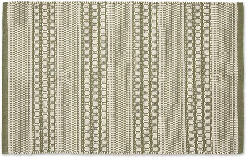 DII Woven Rugs Collection Hand-Loomed, 2x3', Stone Dobby Stripe in Kuwait
