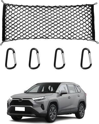 for Toyota 4Runner Highlander Camry Envelope Style Truck Bed Cargo Net - Fits 2010-2025 4Runner Highlander Camry Accessories Cargo Net for Pickup Truck Bed - Free Storage Bag - Heavy Duty Carabiners in Saudi Arabia