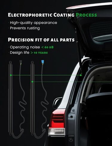 1Pair Power Lift Support Shock Strut Compatible with Volvo XC60 3.2/T5/T6 Sport Utility,T6 Ocean Race 2012-2017,Rear Tailgate Left Side & Rear Tailgate Right Side,Replace # 31386705(L) 31386706(R) in Kuwait
