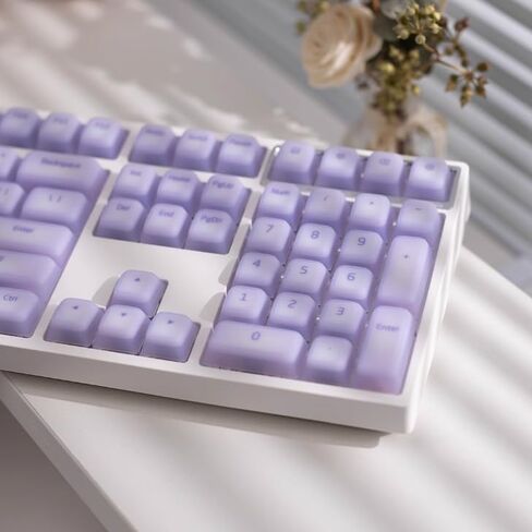 113 Keys Cute Pink Keycap, Cherry Profile Silicone Keycaps Set for 60% 65% 75% 95% Mechanical Keyboards Cherry Mx Gateron Swithes in Saudi Arabia