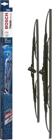 BOSCH 3397007523 AeroTwin OE Replacement Wiper Blades Driver & Passenger Side - Set of 2 (26" & 17") Side Lock 19mm in Saudi Arabia