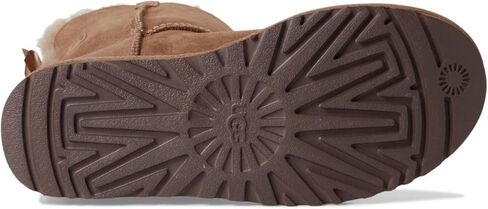 UGG Women's MINI Bailey Bow II Fashion Boot, Obsidian, 8 in Saudi Arabia