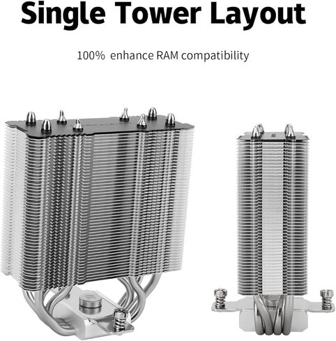 Asssassin x 120r SE V2 CPU Air Cooler ، 4 أنابيب حرارة ، ارتفاع 148 مم ، TL-C12C-L V2 PWM CPU CPU ، ل AMD AM4 AM5/Intel LGA1700/1150/1151/1200 ، لون الضوء الثابت ، LGA17XX CPU COOKING in Saudi Arabia