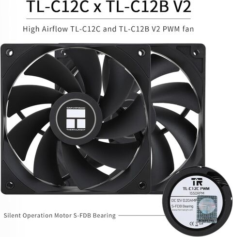 Asssassin x 120r SE V2 CPU Air Cooler ، 4 أنابيب حرارة ، ارتفاع 148 مم ، TL-C12C-L V2 PWM CPU CPU ، ل AMD AM4 AM5/Intel LGA1700/1150/1151/1200 ، لون الضوء الثابت ، LGA17XX CPU COOKING in Saudi Arabia