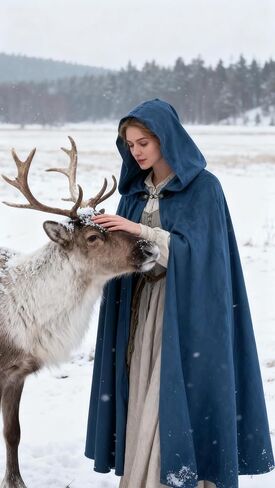 Renaissance Hooded Cloak Halloween Costume, Medieval Cosplay Wizard Witch Cape in Kuwait