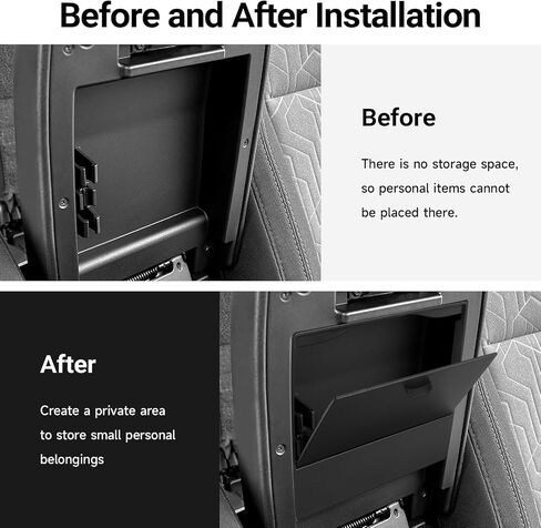 YOJOJOCO Center Console Organizer Compatible with Hyundai Elantra 2025 2024 2023 2022 2021 Accessories Black ABS Plastic Material Armrest Secondary Storage Box (NOT Fit Manual Hand Break Models) in Kuwait