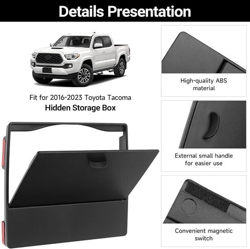 YOJOJOCO Center Console Organizer Compatible with Hyundai Elantra 2025 2024 2023 2022 2021 Accessories Black ABS Plastic Material Armrest Secondary Storage Box (NOT Fit Manual Hand Break Models) in Kuwait