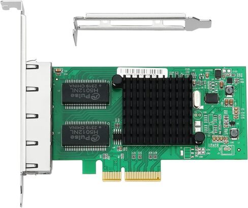 PCIe Network Card, 1Gb Ethernet Network Adapter, PCI Express X1, 10/100/1000Mbps Dual RJ45 Ports Adapter Converter, with Intel 82576 Chip for Windows/Windows Server/Linux in Saudi Arabia