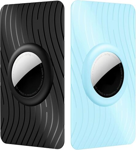 for Airtag Holder 2 Pack,Ultra Thin Card Holder Compatible with Apple Airtag for Purse, Handbag, Backpack Wallet, Clutch Bag in Saudi Arabia