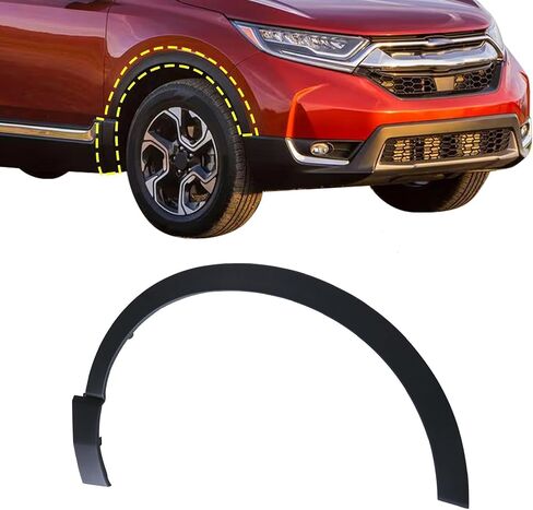 XQSMWF الأمامي الأيمن الجانبي الجانبي العجلة تقاطع تقليم Fender Flare Trim 74115-TLA-A02 74115TLAA02 HO1291108 متوافق مع Honda CR-V 1.5L 2.0L 2017-2022 in Kuwait