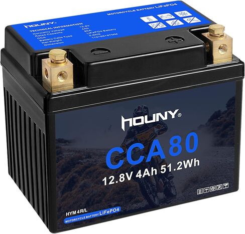 12V 20Ah LiFePO4 Motorcycle Battery, 480 CCA, Maintenance-Free with Advanced BMS, Compatible with Harley-Davidson, Ducati, Honda, Kawasaki, Suzuki, BMW, ATV, UTV, and More in Kuwait