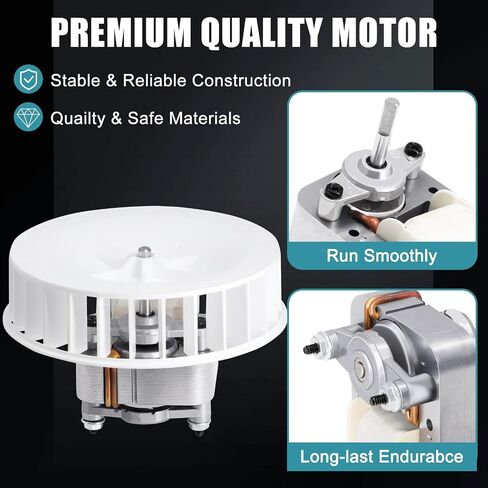 S0504B000 Motor Assembly for Broan-Nutone 769RL B Unit, 763RLN, 763RL, 769RL-R01, 763RLN-R01, VF707RCN, 757 Bathroom Exhaust Fan Motor, JESP-61K13/C-87547 Fan Motor Replacement Parts in Kuwait