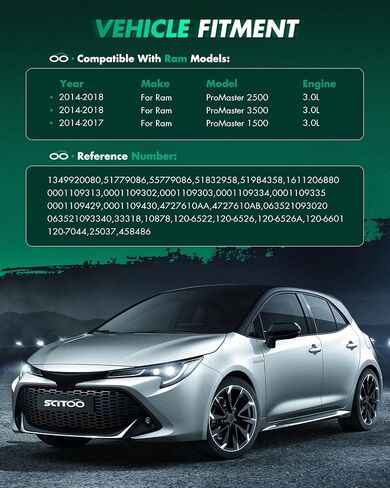محرك تشغيل SCITOO لـ 33318، 10878 يناسب 2014-2017 لـ Ram لـ ProMaster 1500 3.0L، 2014-2018 لـ Ram لـ ProMaster 2500 3.0L، 2014-2018 لـ Ram لـ ProMaster 3500 3.0L in Saudi Arabia